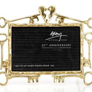 Michael Aram Gold Key Motif Photo Frame